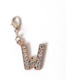 WEGO 【痛バ＆推し活グッズ】ゴールドビジューアルファベットDIYチャーム21ｍｍ