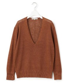 23区 S 【CLASSY.6月号掲載/洗える】ピュアリネンバルキー Vネックニット