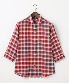 JOSEPH ABBOUD 【麻100％】リネンチェック シャツ