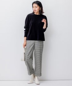 23区 L 【洗える】ベロア ジャージー カットソー