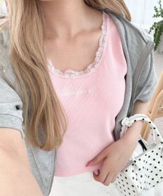 WEGO 【カップ付きインナー】カップインレースタンク