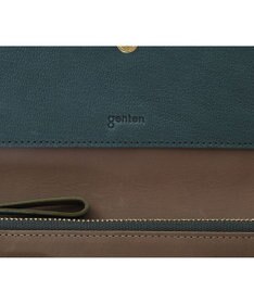 genten 【新色】フレスコ フラップ長財布