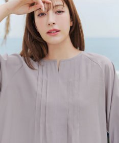 Tiaclasse L 【洗える】ラグランタックブラウス