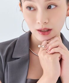 Phoebe 【金属アレルギー対応】ミックスドットリング　シルバー/ニッケルフリー/パール