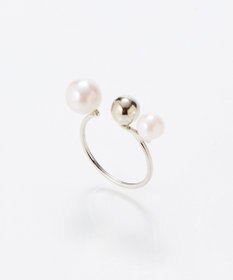 Phoebe 【金属アレルギー対応】ミックスドットリング　シルバー/ニッケルフリー/パール