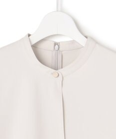 ICB L ストレッチジョーゼット ラッフルディテールブラウス