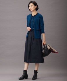 J.PRESS LADIES S 【洗える】グレイス メモリータフタ タック スカート