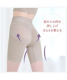 BRADELIS New York 【BRADELIS NewYork peace】綿混フィットレースガードル24 ブラデリス  1枚履きできるガードルショーツ