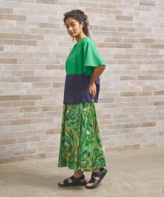 J.PRESS YORK STREET 【WOMEN】プリントフレア スカート