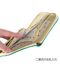 tsumori chisato CARRY エポネコメッシュ ラウンドファスナー2つ折り財布