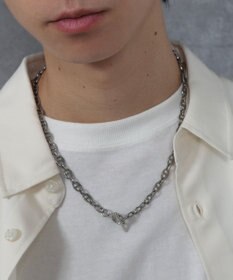 WEGO Mステンレスマンテルチェーンネックレス