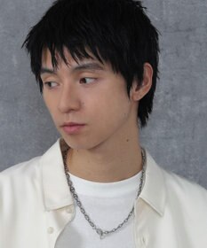 WEGO Mステンレスマンテルチェーンネックレス