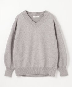 ANY ボリュームスリーブＶネックニット