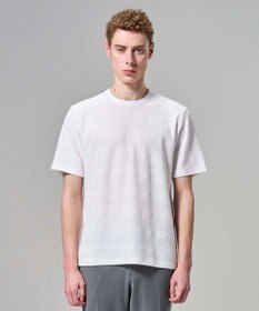 JOSEPH HOMME 【新柄 / 新素材】ジャガードボーダー　クルーネックTシャツ