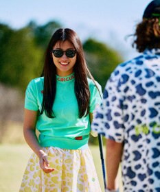 PW CIRCULUS 【ペチパンツ付】【WOMEN】アニマルドットフレアスカート ゴルフウェア レディース