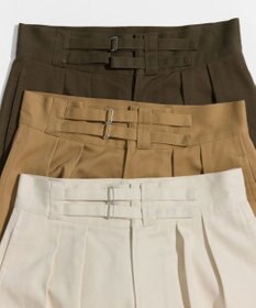 LENO DOUBLE BELTED GURKHA TROUSERS 《UNISEX》 ダブルベルトグルカパンツ