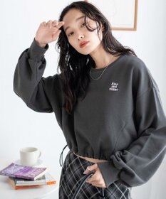 WEGO ドロストデザインPOスウェット