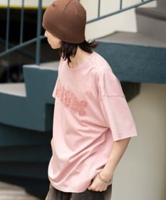 WEGO 【ユニセックス着用ITEM】スノーウォッシュダメージアップリケT（SS）