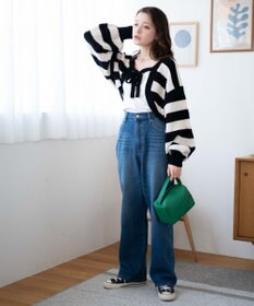 WEGO リボンニットボレロ