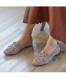 MODE ET JACOMO <MODE ET JACOMO>【軽量】ラインストーンスクエアトゥスリッポン