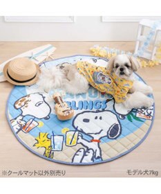 PET PARADISE スヌーピー クールマット 丸 《サマーバケーション柄》 Ｍ
