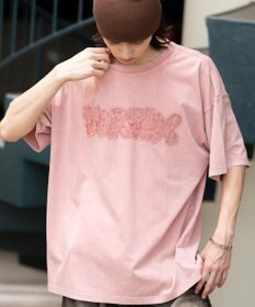 WEGO 【ユニセックス着用ITEM】スノーウォッシュダメージアップリケT（SS）