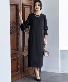 ANY SIS 【洗える】ベルスリーブナロー ドレス