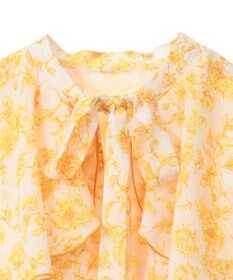 Green Parks ｄａｚｚｌｉｎ　フレンチスリーブ花柄ワンピース