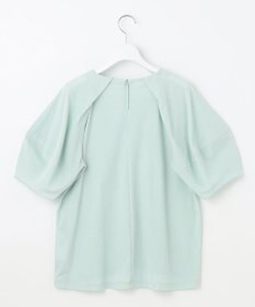 自由区 【洗える】ボリュームスリーブピケ カットソー