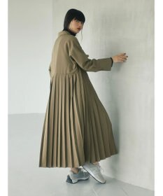 Green Parks armonia．プリーツシャツワンピース