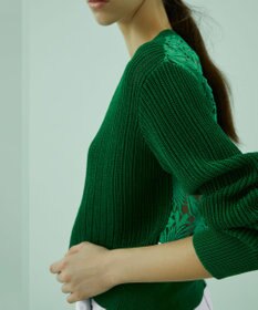 BEIGE， GARDENIA / クルーネックニット