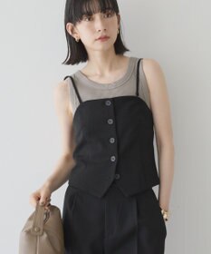 AMERICAN HOLIC 【2WAY】イージーケアフロントボタンビスチェ