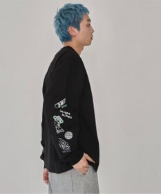 WEGO 【ユニセックス着用ITEM】別注VISIONグラフィックスリーブプリントT（LS）