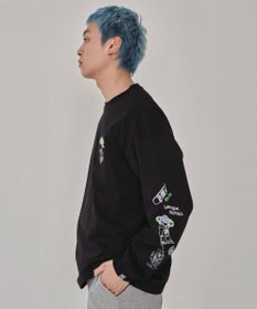 WEGO 【ユニセックス着用ITEM】別注VISIONグラフィックスリーブプリントT（LS）