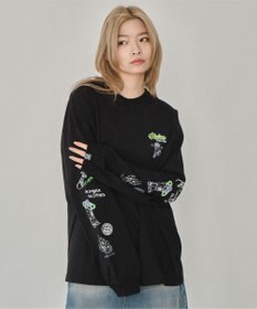 WEGO 【ユニセックス着用ITEM】別注VISIONグラフィックスリーブプリントT（LS）