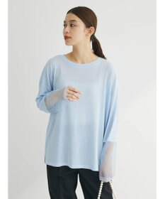 Green Parks 袖チュールドッキングプルオーバー