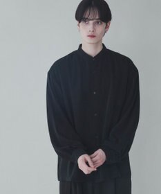 WEGO トロミBIGバンドカラーシャツ