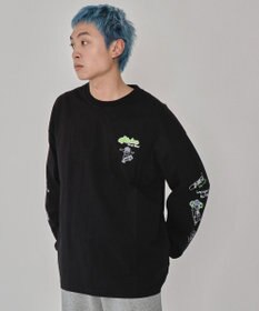 WEGO 【ユニセックス着用ITEM】別注VISIONグラフィックスリーブプリントT（LS）