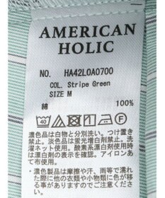 AMERICAN HOLIC ＵＶカット袖タックフレンチスリーブシャツ