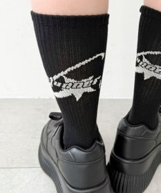 WEGO バックデザイン底パイルクルーソックス