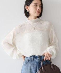 AMERICAN HOLIC マジョリカプリーツハイネックブラウス