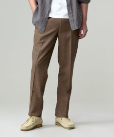 J.PRESS MEN 【ウォッシャブル可】コンフォートストレッチリネン スラックス