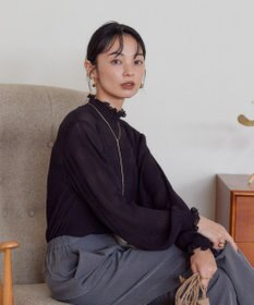 AMERICAN HOLIC マジョリカプリーツハイネックブラウス