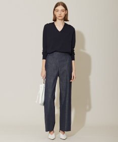 ICB 【WEB限定カラーあり・接触冷感・UVケア・洗える】 シンセティックハイゲージ Vネックプルオーバー