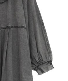 Green Parks ■ESCAR デニムラッフルカラーワンピース