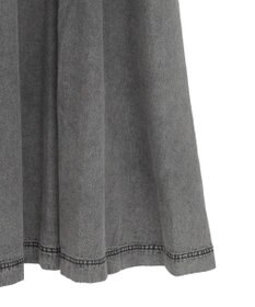 Green Parks ■ESCAR デニムラッフルカラーワンピース