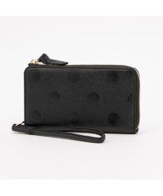 UNBILLION ペルケ perche / ドット型押しL字ロングストラップウォレット