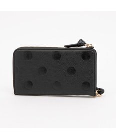 UNBILLION ペルケ perche / ドット型押しL字ロングストラップウォレット