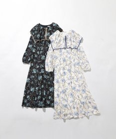 ANY SIS L 【洗える】スカーフデザインプリント ワンピース