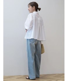 AMERICAN HOLIC イージーケア５分袖バックタックシャツ